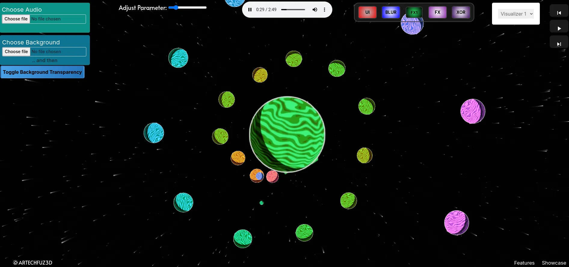 A screenshot of https://streamoverli.artechfuz3d.xyz